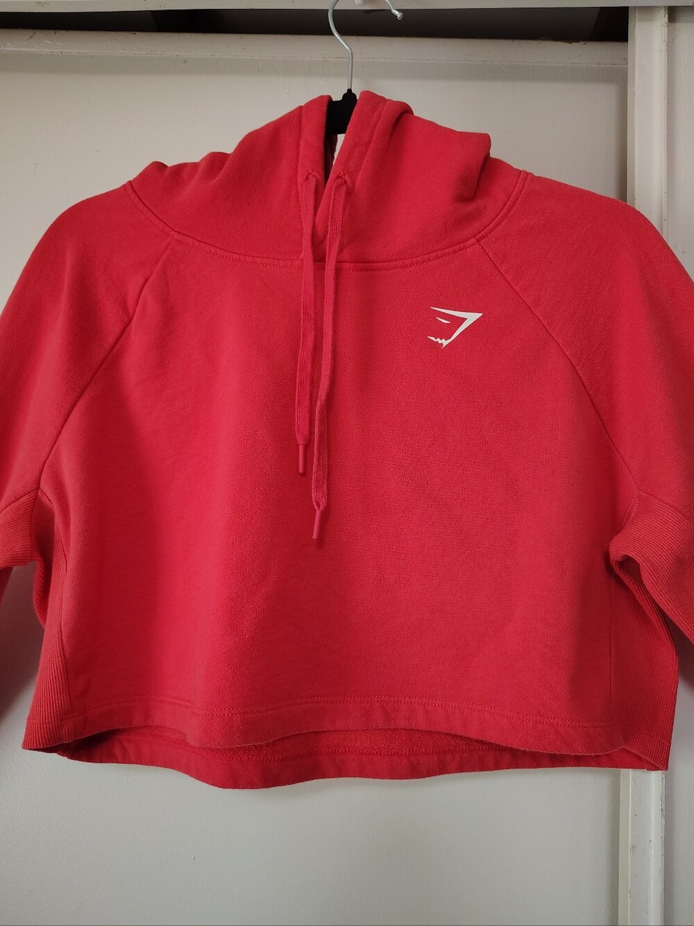Gymshark Training Cropped Hoodie Women's Drawstring Orange sz S. - Picture 14 of 14